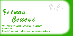 vilmos csucsi business card